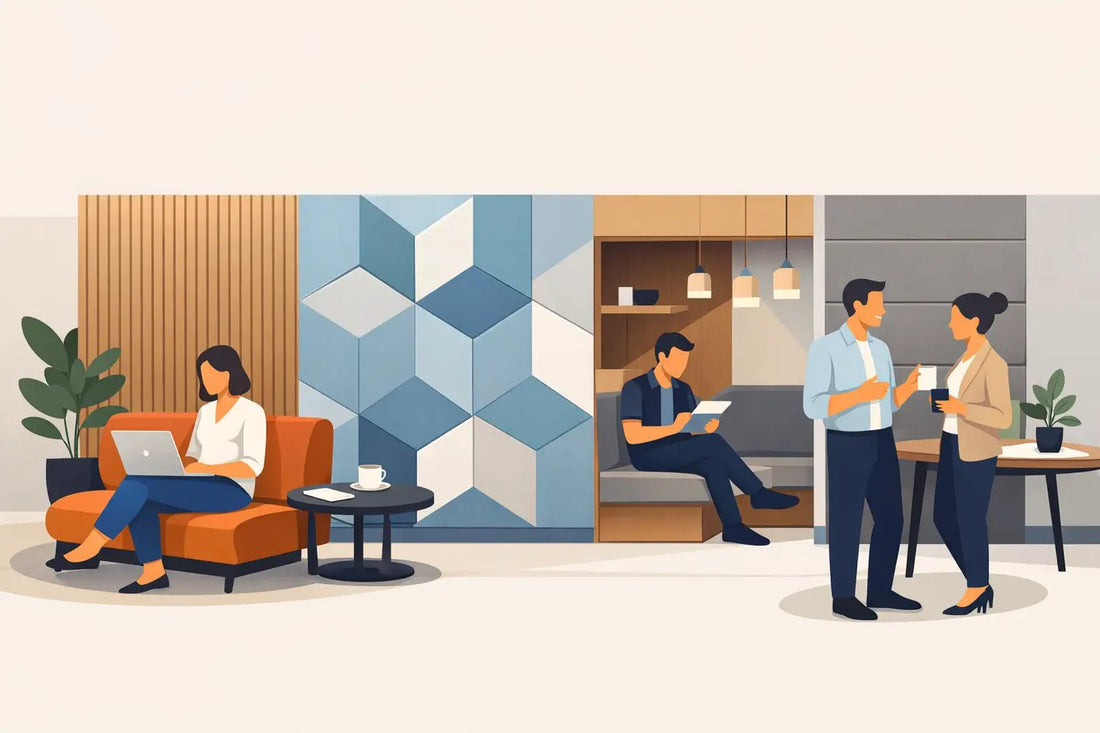 Modern Wall Panels for Lounges That Work Harder - Acoustic Wall Panels UK