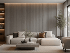 Gray Limestone Premium Acoustic Slat Panels - Acoustic Wall Panels UK