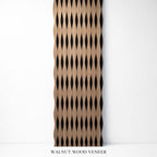Walnut Veneer Premium Acoustic Slat Panels - Acoustic Wall Panels UK