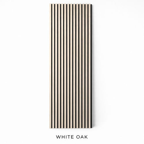 White Oak Premium Acoustic Slat Panels - Acoustic Wall Panels UK