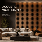Limited Edition Walnut Veneer - Acoustic Wall Panels UK