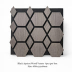 Decorative Acoustic Wall Panels | Wood Veneer & Mirror | Pack of 6 or 8 - Acoustic Wall Panels UK