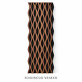 Rosewood Veneer Premium Acoustic Slat Panels - Acoustic Wall Panels UK