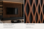 Rosewood Veneer Premium Acoustic Slat Panels
