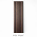 Dark Walnut Premium Acoustic Slat Panels - Acoustic Wall Panels UK