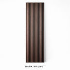 Dark Walnut Premium Acoustic Slat Panels - Acoustic Wall Panels UK
